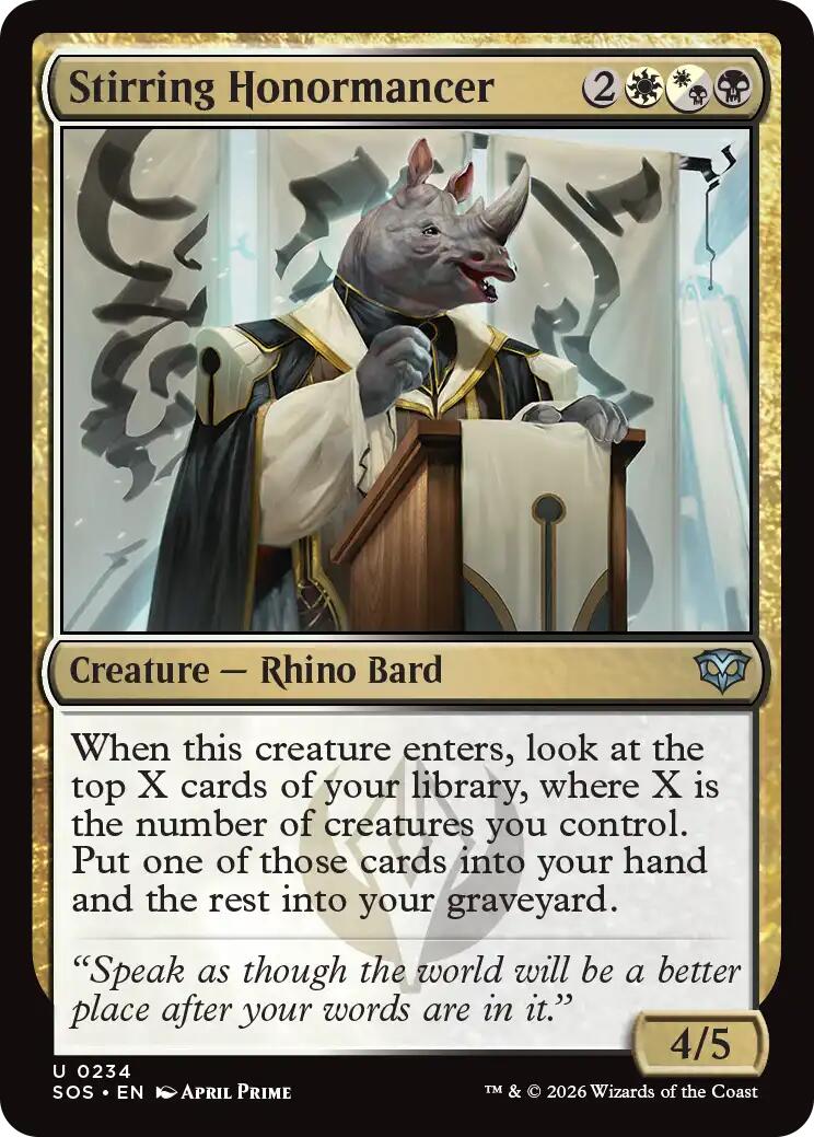 Stirring Honormancer