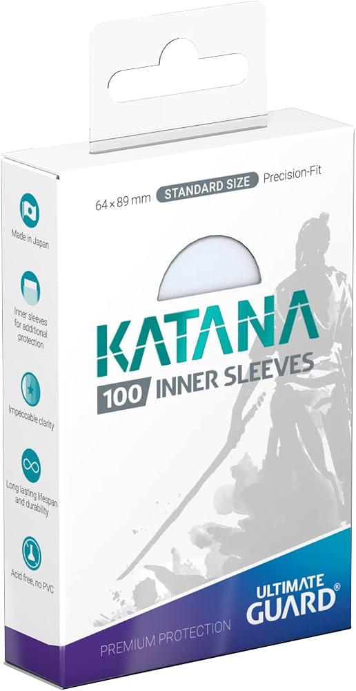 Ultimate Guard: Standard Size Precision Fit Katana Inner Sleeves - transparent