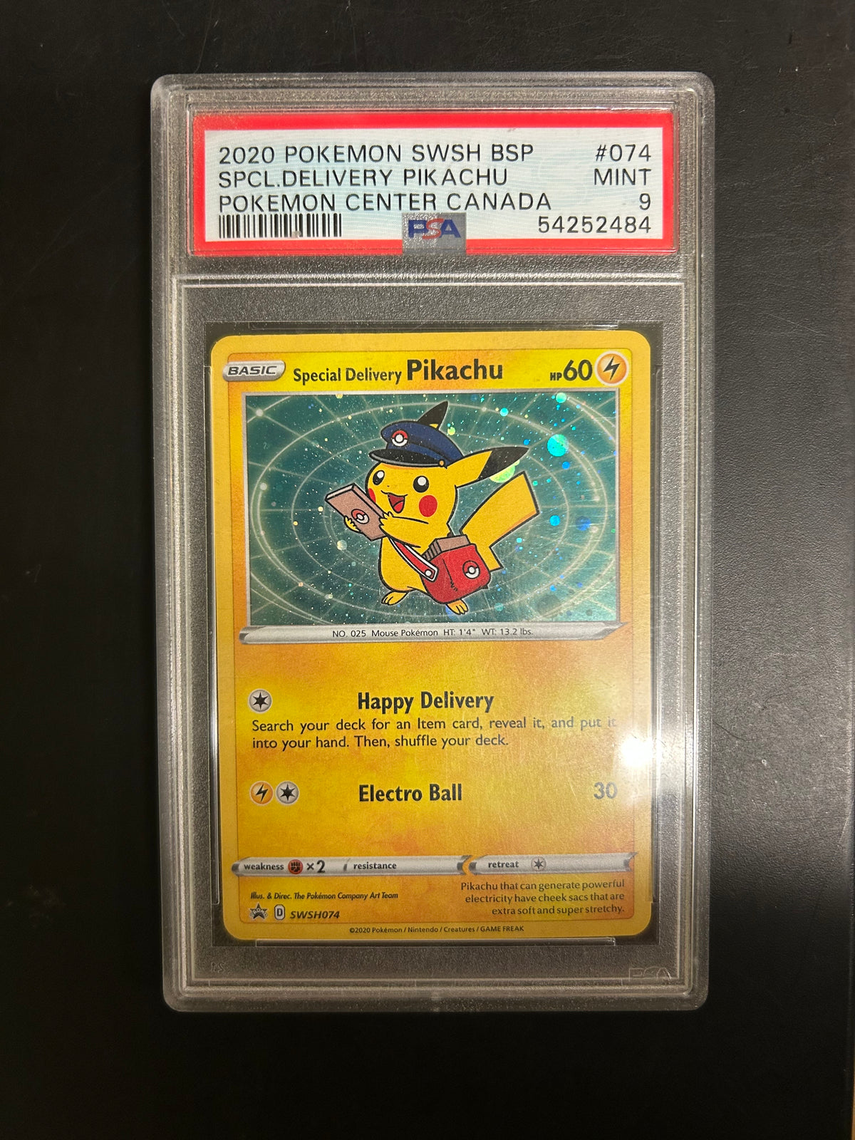 Pokémon Special Delivery Pikachu - PSA 9