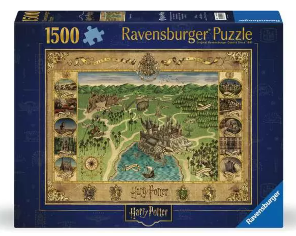 Harry Potter Hogwarts Map 1500-piece Puzzle