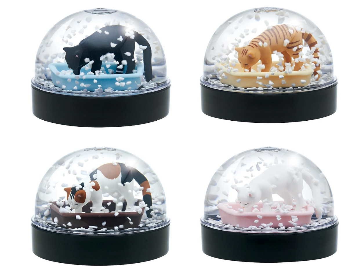 Cat litter snow globe blind box
