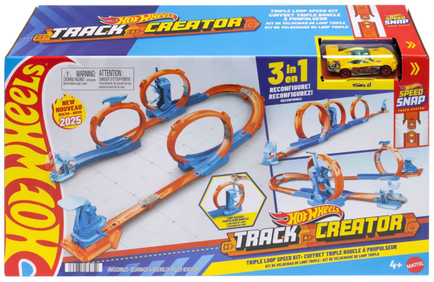 Hot Wheels Track Creator Triple Loop Pack