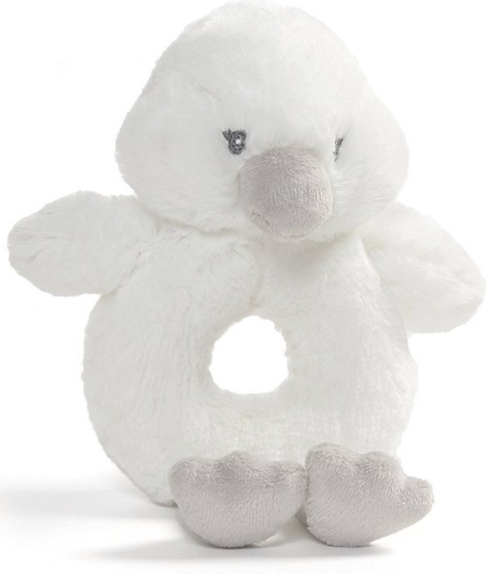 Gund Baby Toothpick Swan Rattle Toys and Treasures