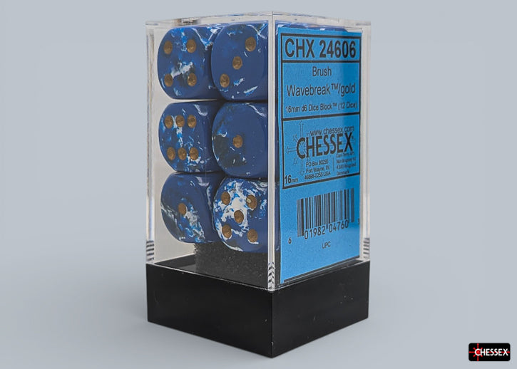 Chessex 16mm d6 Dice Block (12 dice)