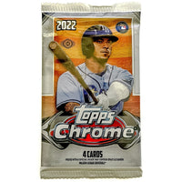 2022 Topps Chrome Baseball Cards Pack of 4 cards