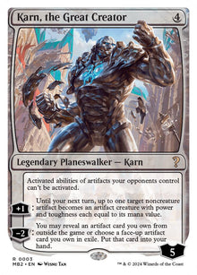 Karn, the Great Creator (White Border)