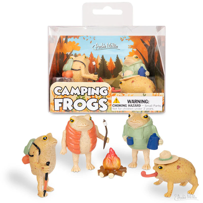 Frogs Camping - set of 5
