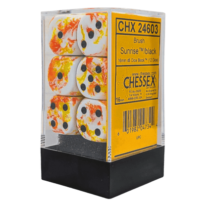 Chessex 16mm d6 Dice Block (12 dice)