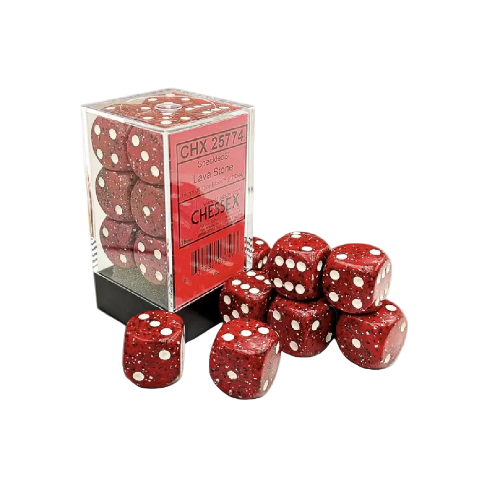 Chessex 16mm d6 Dice Block (12 dice)