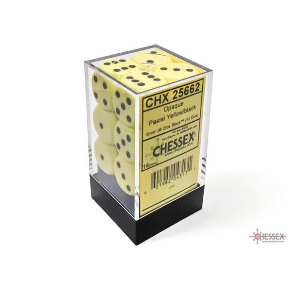 Chessex 16mm d6 Dice Block (12 dice)