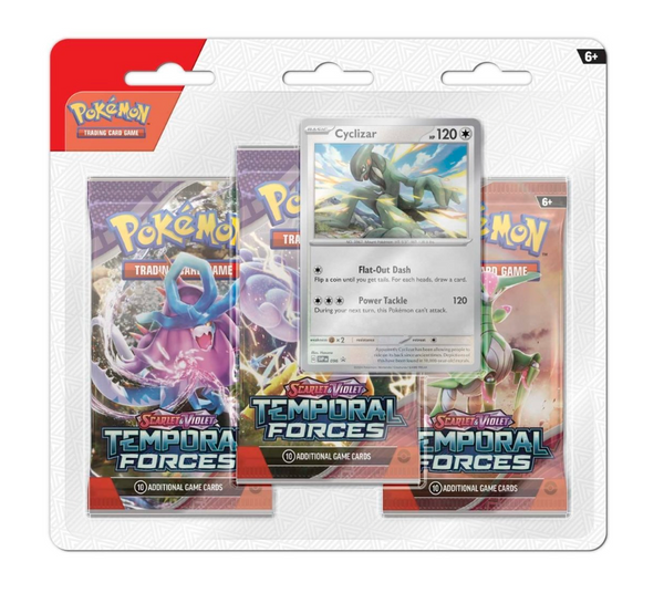 Pokémon TCG: Scarlet & Violet-Temporal Forces 3 Booster Packs & Promo Card