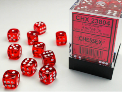Chessex 12mm d6 Dice Block "36 Dice"