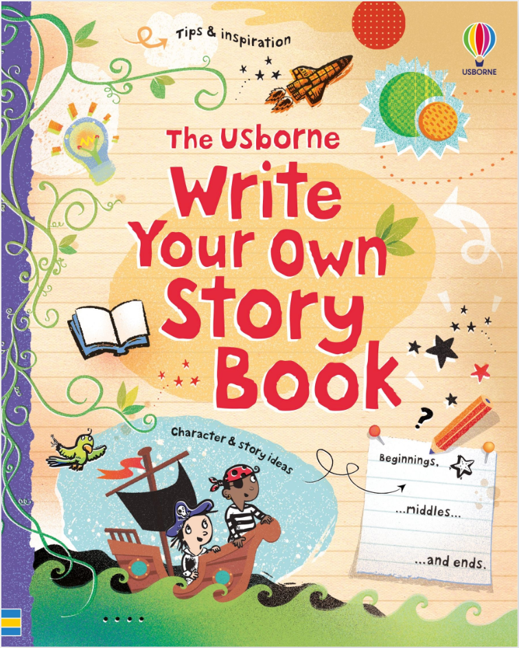 The usborne write your own story book toys and treasures