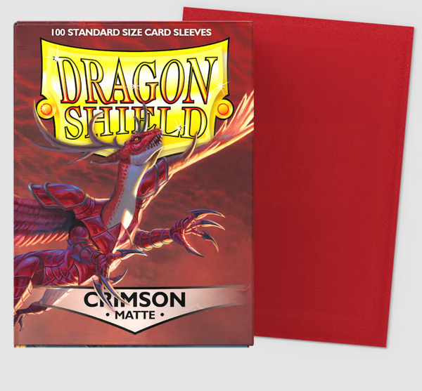 Dragon Shield Crimson 100 Matte Sleeves