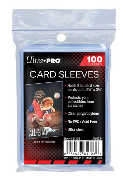 Ultra Pro Clear Card Sleeves