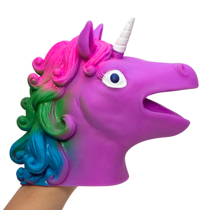 Schylling Super-Stretchy Unicorn Hand Puppets