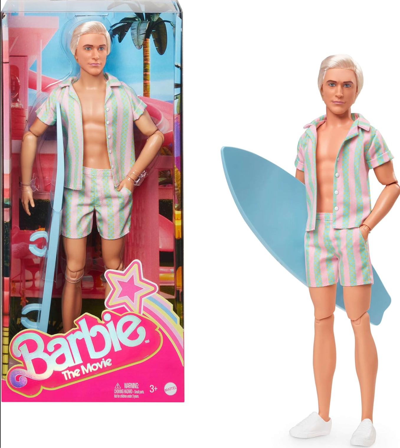 Barbie The Movie: Ken Doll Beach Matching Set