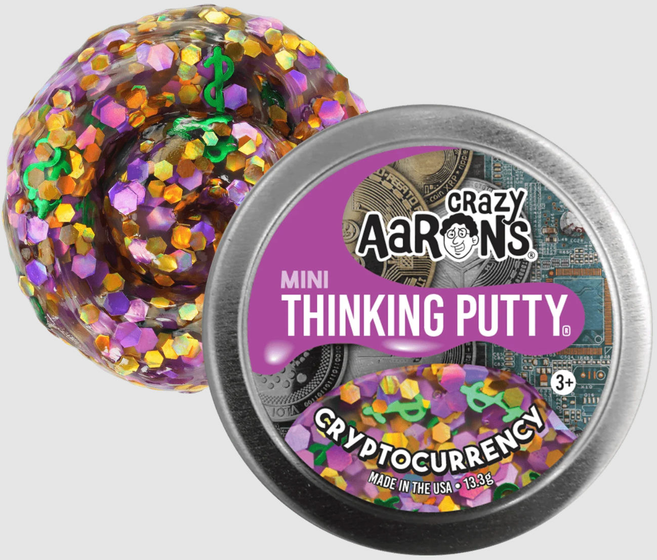Crazy Aarons Mini Thinking Putty: Cryptocurrency