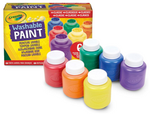Crayola Washable Kids Paint, 6 Count, Kids At Home Activities, Painting Supplies, Gift, Assorted
