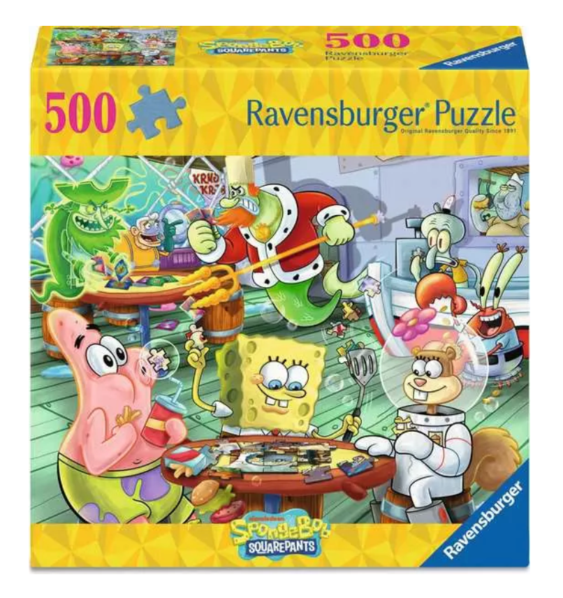 Game Night at the Crusty Crab 500 Piece Puzzle