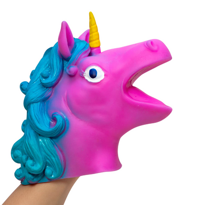 Schylling Super-Stretchy Unicorn Hand Puppets