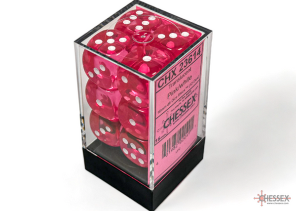 Chessex 16mm d6 Dice Block (12 dice)