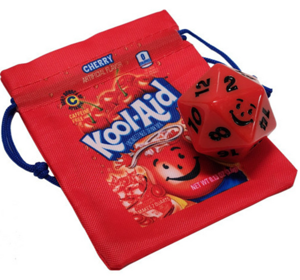 Kool-Aid 20-Sided Die with Custom Bag!