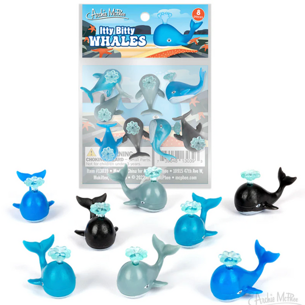 Itty Bitty B Whales - Bag of 8