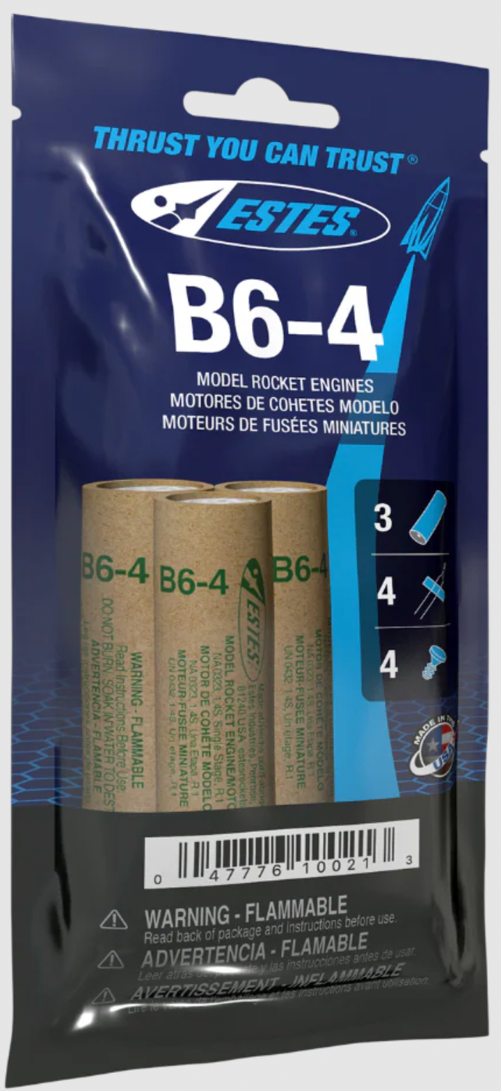 Estes Rockets B6-4 Engines