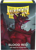 Dragon Shield Blood Red 100 Matte Sleeves