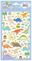 Nekoni Dinosaur Puffy Stickers
