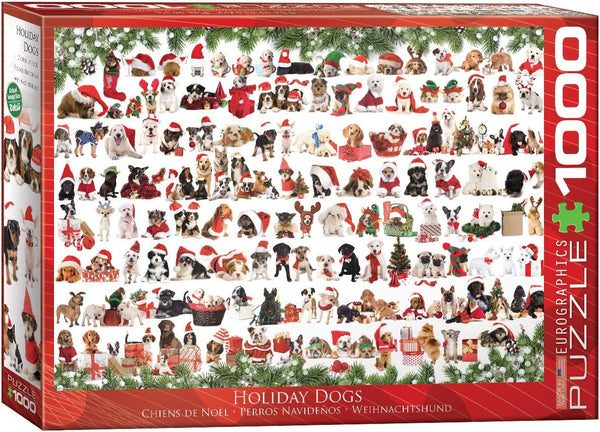 Holiday Dogs Puzzle - 1000 Piece