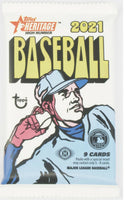 Topps Heritage High Number Baseball 2021, Pack of 9 cards