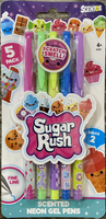 Sugar Rush Scented Neon Gel Pens - 5 Pack