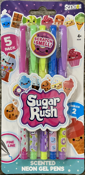 Sugar Rush Scented Neon Gel Pens - 5 Pack – Toys and Treasures