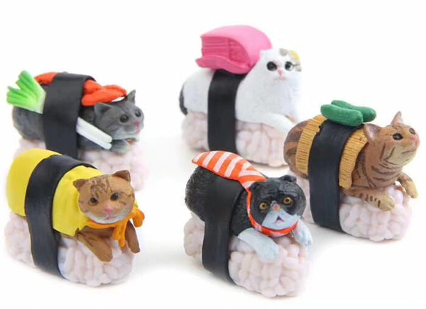 1 Sushi Cat Figurines