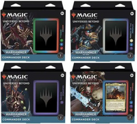 Magic the Gathering - Warhammer 40k - Set of 4 Commander Decks [Tyranid Swarm, Forces of the Imperium, Necron Dynasties & Ruinous Powers]