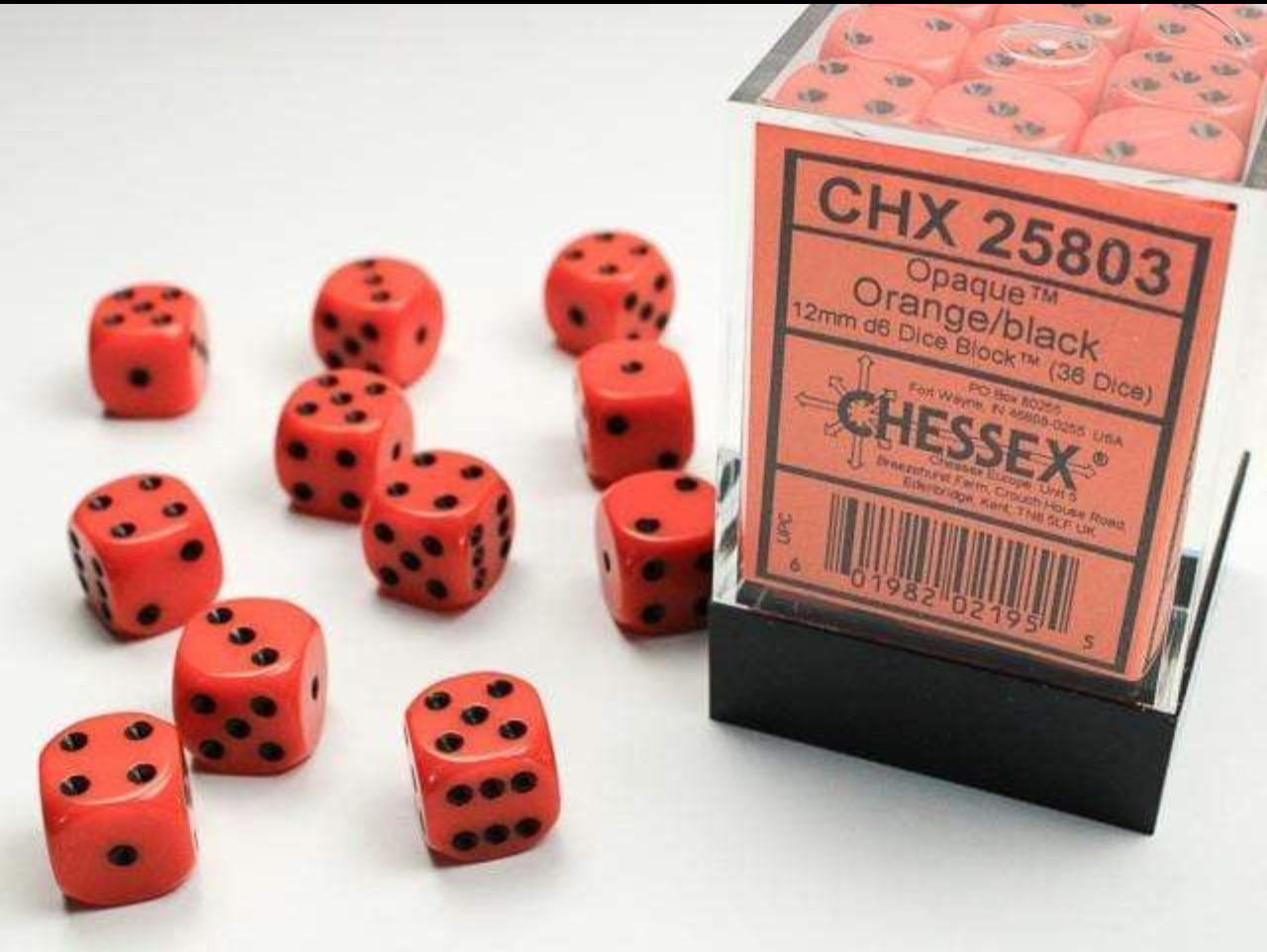 Chessex 12mm d6 Dice Block "36 Dice"