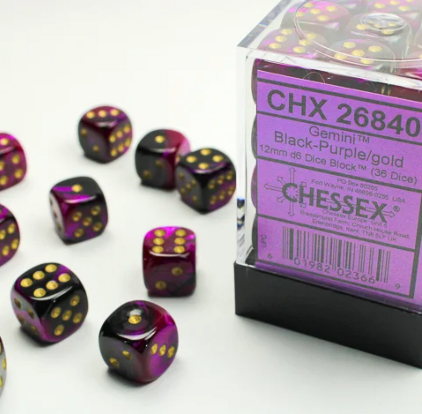 Chessex 12mm d6 Dice Block "36 Dice"
