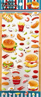 Nekoni Delicious Burger Puffy Stickers