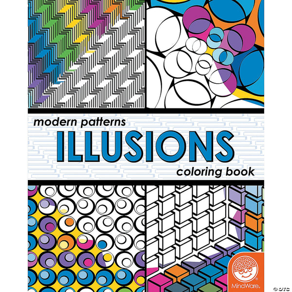 Modern Patterns - Illusions Coloring Book