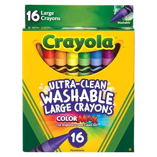 Crayola Crayons - Washable, Large, 16 Pack