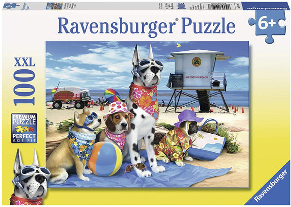 No Dogs on the Beach 100-Piece Puzzle