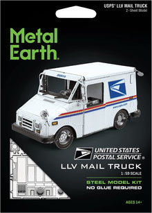 Metal Earth Steel Model Kit: United States Postal Service - LLV Mail Truck