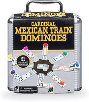 Mexican Train Domino Game with Aluminum Case