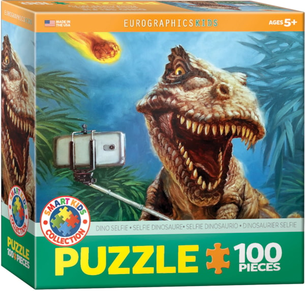 EuroGraphics Dino Selfie Puzzle (100 Pieces)
