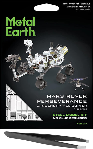 Metal Earth Steel Model Kit - Mars Rover Perseverance & Ingenuity Heli ...