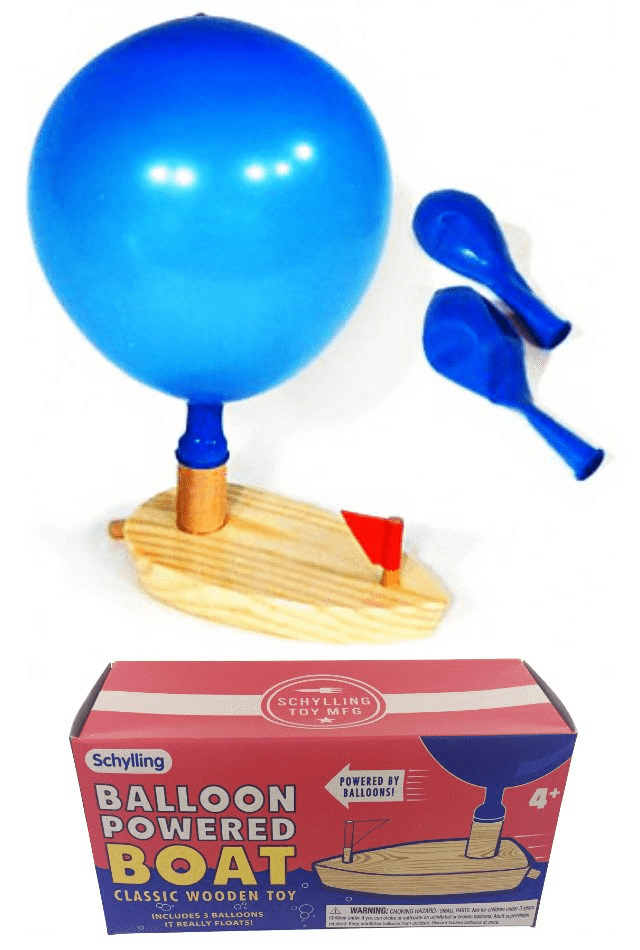 Balloon Powered Boat - Classic Wooden Toy