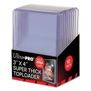 Ultra Pro 260PT Super Thick Toploader 10 Pack 3"x4"