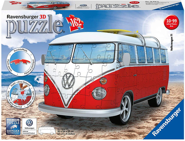Volkswagen T1 Campervan 162-Piece 3-D Puzzle